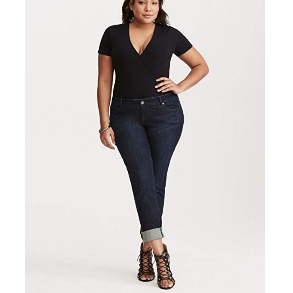 TORRID Boyfriend Dark Wash Jean - Picture 2 of 7